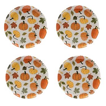 Celebrate Together™ Fall 4 pc Pumpkin Toss Dinner Plate Set