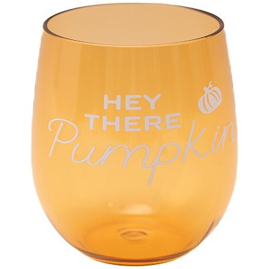 Celebrate Together™ Fall 4-Piece Harvest Sayings Stemless Wine Glass Set