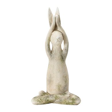 Hello Honey Set of 3, 12"H Polyresin Yoga Rabbit