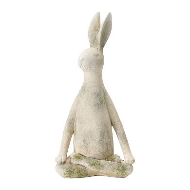 Hello Honey Set of 3, 12"H Polyresin Yoga Rabbit