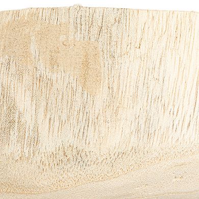 Hello Honey Rustic Paulownia Footed Wood Bowl