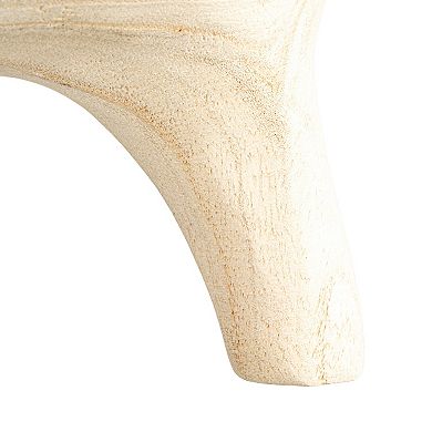Hello Honey Rustic Paulownia Footed Wood Bowl