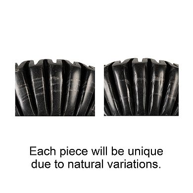 Hello Honey Round Marble Pleated Dish