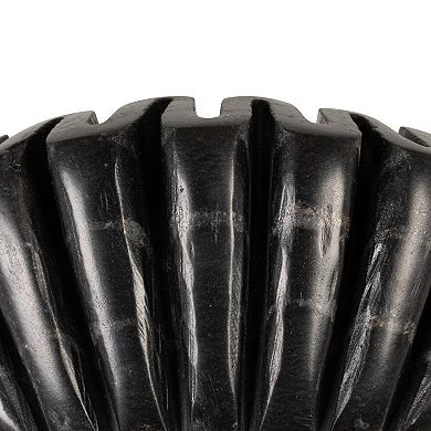 Hello Honey Round Marble Pleated Dish