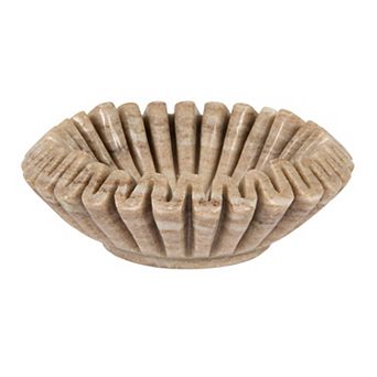 Hello Honey Round Marble Pleated Dish