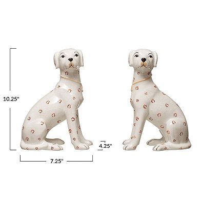 Hello Honey Dolomite Hand-Painted Dog, 2 Styles