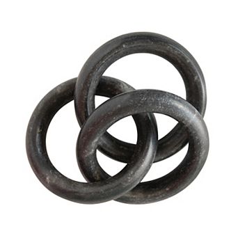Hello Honey Marble Circle Chain Décor, Black