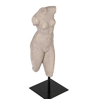 Hello Honey Sculptural Resin Female Figure on Stand