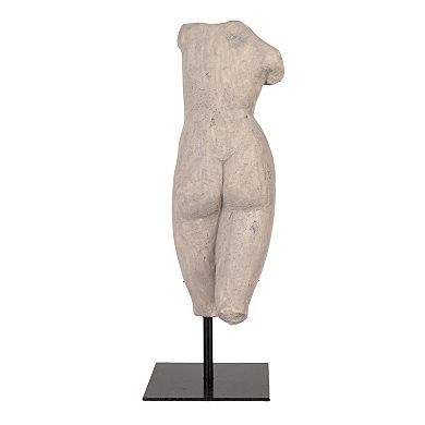 Hello Honey Sculptural Resin Female Figure on Stand