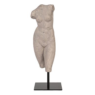Hello Honey Sculptural Resin Female Figure on Stand