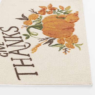 Celebrate Together™ Fall Give Thanks Carved Rug
