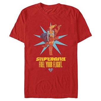 Men's DC Comics Supergirl Fuel Your Flight Star Graphic Tee