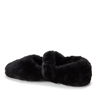 Dearfoams Maryanne Women's Luxe Teddy Maryjane Slippers