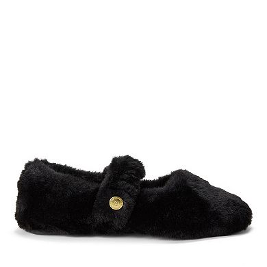 Dearfoams Maryanne Women's Luxe Teddy Maryjane Slippers