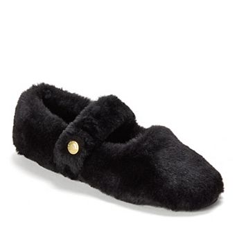 Dearfoams Maryanne Women's Luxe Teddy Maryjane Slippers