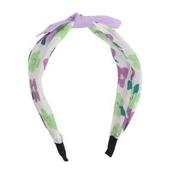 Elegant Flower Headbands For Children 6.30"x4.72"x2.05" Purple Green 1 pc