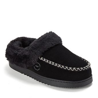 Dearfoams Blaine Women's Genuine Suede Clog Slippers