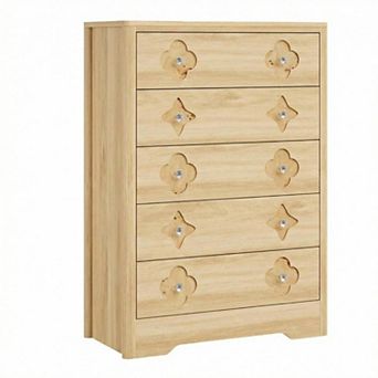 Dresser for Closet w/Decorative Drawer Front Chest with Clothes Storage Cabinet, Drawer Organizer