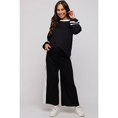 Maternity Striped Long Sleeve Set