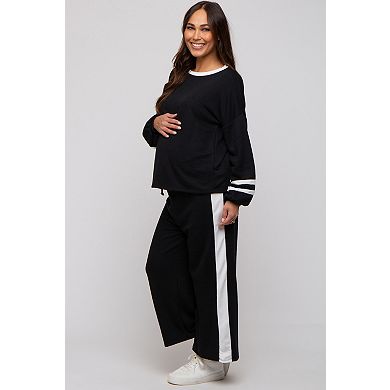 Maternity Striped Long Sleeve Set
