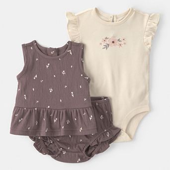 Baby Girl Carter's 3 pc Top & Shorts Set