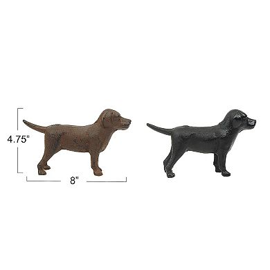 Hello Honey Cast Iron Lab Figurines (Set of 2 Colors)