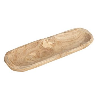 Hello Honey Paulownia Wood Oval Bowl