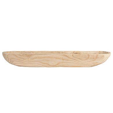 Hello Honey Paulownia Wood Oval Bowl