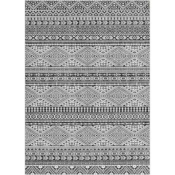 Boho Floral Runner Rug, Machine Washable Low Pile Non Slip for Hallway Kitchen Entryway