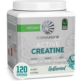 Sunwarrior Active Creatine Unflavored — 600 g (120 Servings).