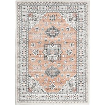 Vintage Washable Rug for Living Room Dining Bedroom