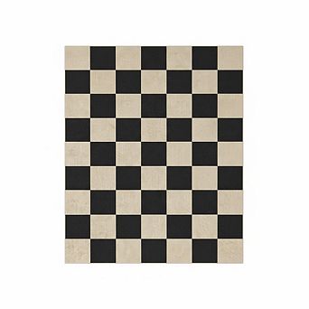 Indoor Rugs，Checkered Easy Jute Rug，Washable，Modern Geometric Area Rug