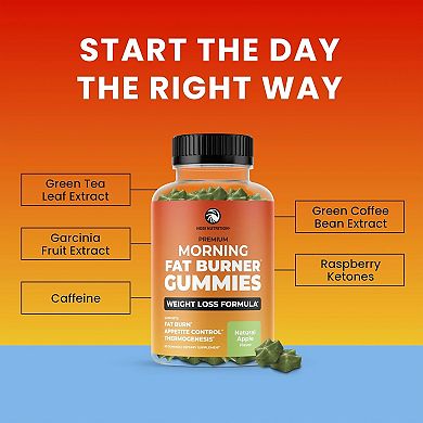 Morning Fat Burner Gummies — Metabolism & Appetite Support, 60 Gummies.