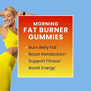 Morning Fat Burner Gummies — Metabolism & Appetite Support, 60 Gummies.
