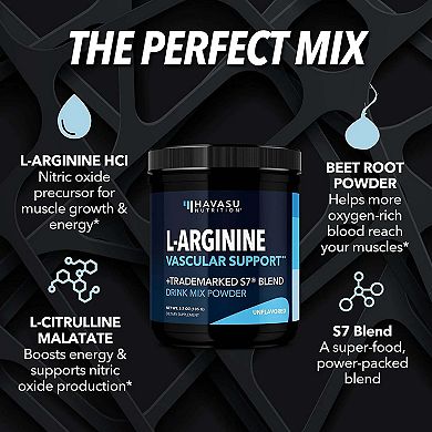 Havasu Nutrition L-Arginine Powder Unflavored Pre-Workout, 3.7 oz