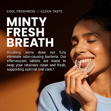 M3 Naturals Retainer Cleaner Tablets Mint 120 Count