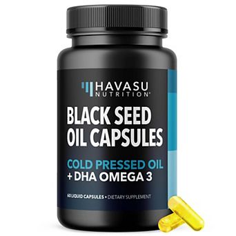 Havasu Nutrition Black Seed Oil + DHA Liquid Capsules, 60 ct
