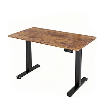 Electric height-adjustable computer desk