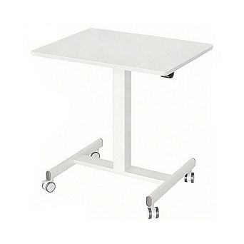 Standing mobile computer desk