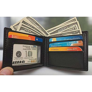 Upgrade Men's Wallet: Ultra Soft Synthetic Leather, Stylish, Compact, Durable