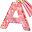 Pink Letter A