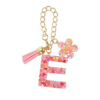 1 pc Flower Heart Sequin Letter Water Cup Pendant