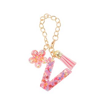1 pc Flower Heart Sequin Letter Water Cup Pendant