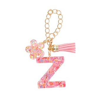 1 pc Flower Heart Sequin Letter Water Cup Pendant