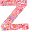 Pink Letter Z