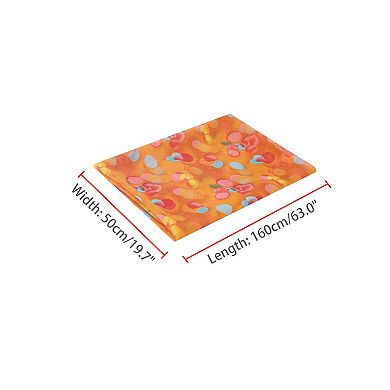 Women's Circular Coin Print Scarf, Multicolor Silky Lightweight Neckerchief Shawl Wrap Bandanas