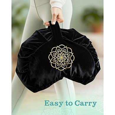 Ergonomic Meditation Cushion with Buckwheat Hull Filling