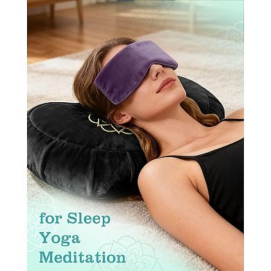 Ergonomic Meditation Cushion with Buckwheat Hull Filling