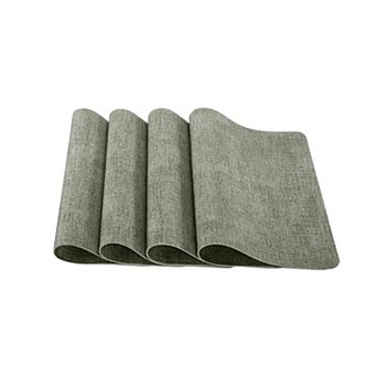 Faux Leather Placemats - Stain and Heat Resistant, Non Slip, Wipeable - Set of 4