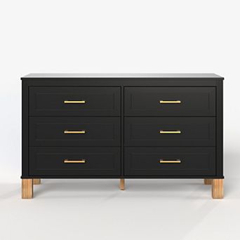Merax Modern 6 Drawer Dresser Mid Century Style & Heavy Duty Storage